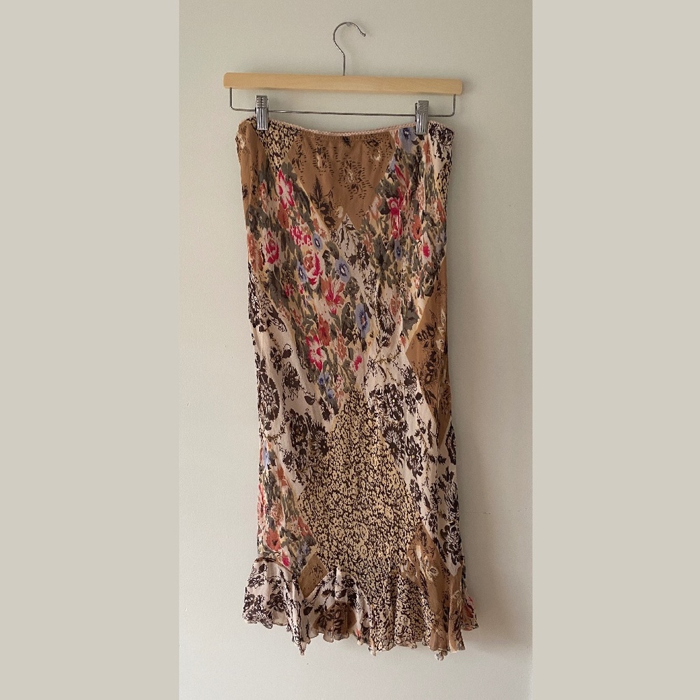 Midi Floral Y2K Skirt